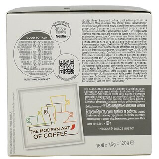 NESCAFE | DOLCE GUSTO | ΚΑΦΕΣ ΕΣΠΡΕΣΟ BARISTA ΚΑΨΟΥΛΕΣ ΓΙΑ ΜΗΧΑΝΗ DOLCE GUSTO 120 GR