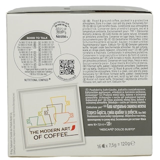 NESCAFE | DOLCE GUSTO | ΚΑΦΕΣ ΕΣΠΡΕΣΟ BARISTA ΚΑΨΟΥΛΕΣ ΓΙΑ ΜΗΧΑΝΗ DOLCE GUSTO 120 GR
