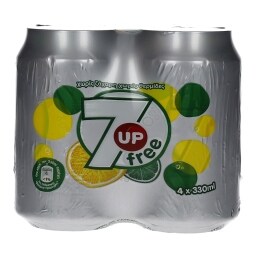 7UP | FREE | ΑΝΑΨΥΚΤΙΚΟ ΓΚΑΖΟΖΑ ΧΩΡΙΣ ΖΑΧΑΡΗ ΚΟΥΤΙ 4 X 330 ML