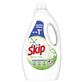 SKIP | Υγρό Πλυντηρίου Ρούχων Spring Fresh 52 Μεζούρες