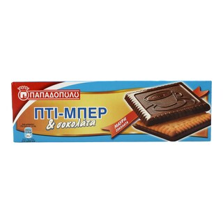 ΠΑΠΑΔΟΠΟΥΛΟΥ | ΜΠΙΣΚΟΤΑ ΠΤΙ ΜΠΕΡ ΜΑΥΡΗ ΣΟΚΟΛΑΤΑ 125 GR
