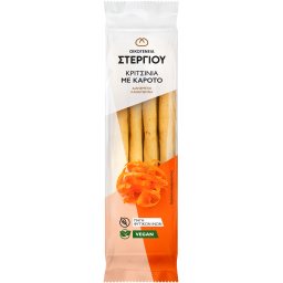 - | STERGIOU BREADSTICKS CARROT 90G