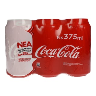 COCA COLA | ΑΝΑΨΥΚΤΙΚΟ ΚΟΥΤΙ 6 X 375 ML
