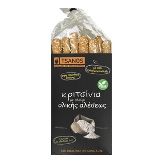 ΤΣΑΝΟΣ | Κριτσίνια Ολικής Άλεσης 120g