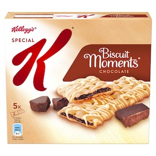 KELLOGGS | Μπάρες Δημητριακών Biscuit Moments Σοκολάτα 5X25 gr