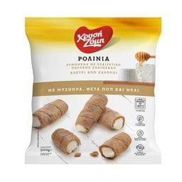 ΧΡΥΣΗ ΖΥΜΗ | Ρολίνια Χαρουπιού με Μυζήθρα Φέτα ΠΟΠ & Μέλι 500g