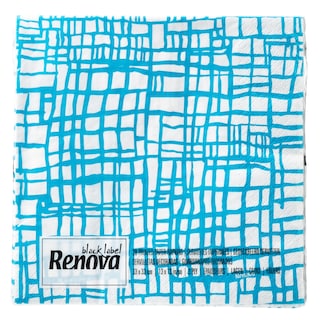 RENOVA | Χαρτοπετσέτες 3 Φύλλα 33x33cm Abstract Blue 20 Τεμάχια