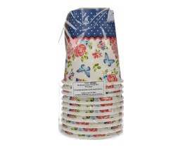 DUNI BIO | Ποτήρια Βιοδιασπώμενα Roses 240ml 10 Τεμάχια