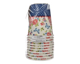 DUNI BIO | Ποτήρια Βιοδιασπώμενα Roses 240ml 10 Τεμάχια