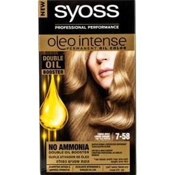 SYOSS | Βαφή Μαλλιών Oleo Intense Νο 7-58 Ξανθό Μπέζ 1 Τεμ.