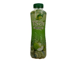 LIFE | ICE TEA ΠΡΑΣΙΝΟ ΤΣΑΪ ΚΑΙ ΠΡΑΣΙΝΟ ΜΗΛΟ ΦΙΑΛΗ 500 ML