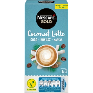 NESCAFE | GOLD | Στιγμιαίος Καφές Coconut Latte 6 X 15gr