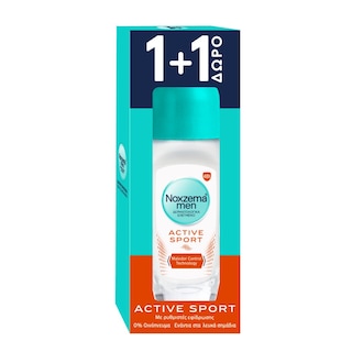 NOXZEMA | Αποσμητικό Roll On Active Sport 50ml 1+1 Δώρο 1+1