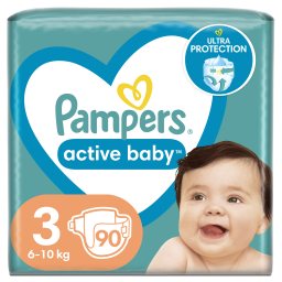 PAMPERS | Πάνες Active Baby Giant Pack No 3 6-10 Kg 90 Τεμάχια