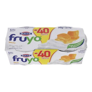 FRUYO | ΕΠΙΔΟΡΠΙΟ ΓΙΑΟΥΡΤΙΟΥ ΜΕΛΙ 2 Χ 170 GR