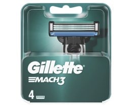 GILLETTE | Mach3 Ανταλλακτικές Κεφαλές Ξυρίσματος 4 τεμ