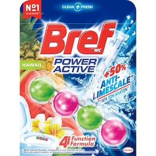 BREF | POWER ACTIVE | Μπλοκ Τουαλέτας WC Escapes Hawaii Sensation 50g
