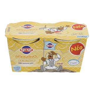 ΚΡΙ ΚΡΙ | ΓΙΑΟΥΡΤΙ ΠΑΙΔΙΚΟ ΜΠΑΝΑΝΑ ΜΠΙΣΚΟΤΟ 2 Χ 140 GR