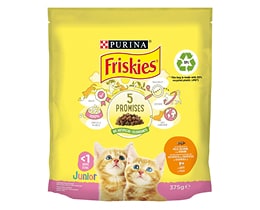 FRISKIES | Γατοτροφή Junior Κοτόπουλο Με Λαχανικά 375 gr