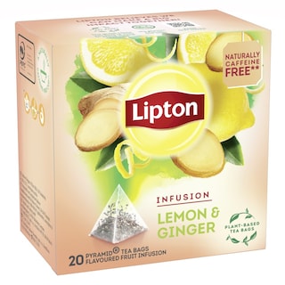 LIPTON | Αφέψημα Λεμόνι Τζίντζερ 20x2g