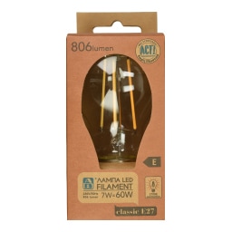 Λάμπα Led Filament E27 7W 1 Τεμάχιο