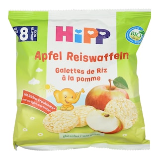 HIPP | Παιδικές Ρυζογκοφρέτες Μήλο 30g