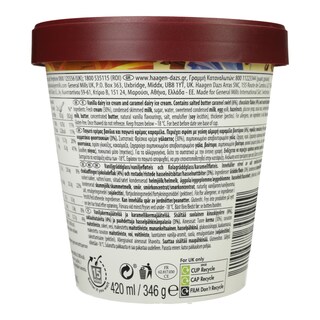 HAAGEN DAZS | Παγωτό DUO Κρέμα Βανίλια & Καραμέλα 346g