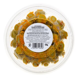 EXCELLENT TAPAS | Ελιές Πράσινες με Καυτερές Πιπεριές και Δενδρολίβανο 150g