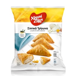 ΧΡΥΣΗ ΖΥΜΗ | ΤΡΙΓΩΝΑ ΣΠΙΤΙΚΑ ΦΕΤΑ ΚΑΙ ΚΑΤΙΚΙ ΔΟΜΟΚΟΥ ΚΑΤΕΨΥΓΜΕΝΑ 750 GR