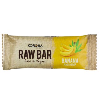 RAW | Μπάρα Korona Μπανάνα & Πρωτείνη Κάνναβης 30gr
