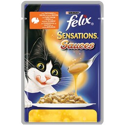 FELIX | ΓΑΤΟΤΡΟΦΗ SENSATIONS ΓΑΛΟΠΟΥΛΑ ΜΕ ΓΕΥΣΗ ΜΠΕΙΚΟΝ 4 X 100 GR