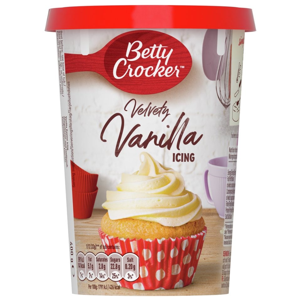 BETTY CROCKER Γλάσο Βανίλιας 400g