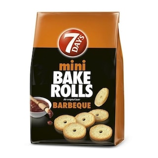 7DAYS | Παξιμαδάκια Mini Bake Rolls Barbeque 160g