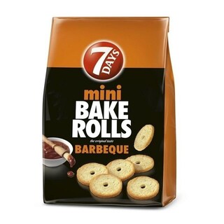 7DAYS | Παξιμαδάκια Mini Bake Rolls Barbeque 160g