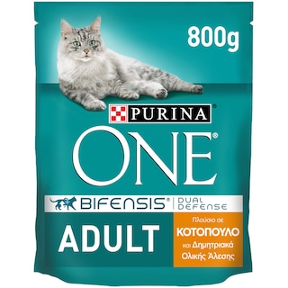 PURINA ONE | Γατοτροφή Κοτόπουλο/Ρύζι 800 gr