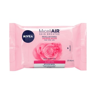 NIVEA | NIVEA MICELLAIR WIPES ROSE WATER  25T