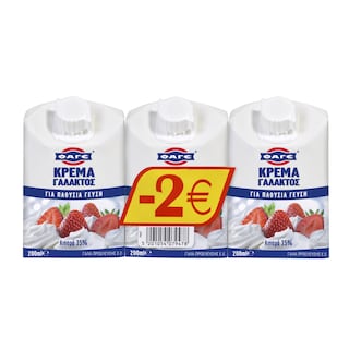 ΦΑΓΕ | Κρέμα Γάλακτος  3x200ml Έκπτωση 2E