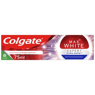 COLGATE | MAX WHITE | Οδοντόκρεμα Max White Expert Ultra Rapid 75ml