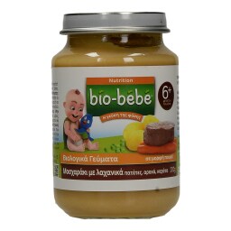 BIO BEBE | ΒΡΕΦΙΚΟ ΓΕΥΜΑ ΜΟΣΧΑΡΑΚΙ ΜΕ ΛΑΧΑΝΙΚΑ 200 GR