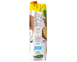 FRULITE | Φρουτοποτό Ανανάς Καρύδα 1lt 250ml Δώρο