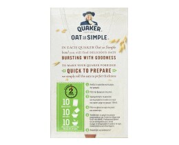 QUAKER | Νιφάδες Βρώμης Ολικής Άλεσης Μήλο & Μύρτιλα 360g Έκπτωση 0.50Ε