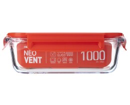 NEOFLAM | NEOFLAM GLASS FOOD STORAGE WITH PUMP Γυάλινο Βαλβίδα 1000ml 1 Τεμάχιο