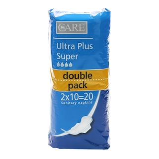 CARE | Σερβιέτες Ultra Plus Super Double Pack 20 Τεμάχια
