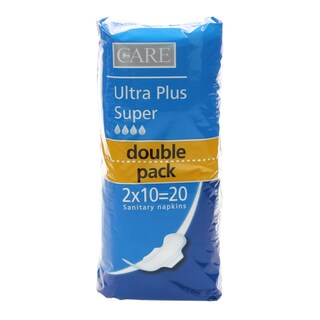 CARE | Σερβιέτες Ultra Plus Super Double Pack 20 Τεμάχια