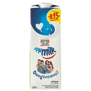 MMMILK | Γάλα Οικογενειακό Πλήρες 1.5lt Έκπτωση 0.15Ε