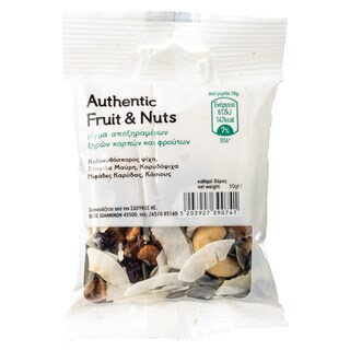 AUTHENTIC | Μείγμα Ξηρών Καρπών Σταφίδα Καρύδα 50g