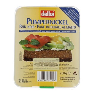 DELBA | ΑΡΤΟΣΚΕΥΑΣΜΑ PUMPERNICKEL 250 GR