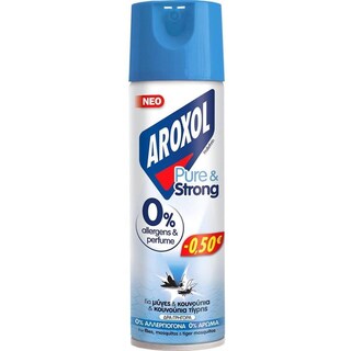 AROXOL | Εντομοκτόνο Pure & Strong Μύγες & Κουνούπια 300ml Έκπτωση 0.50Ε
