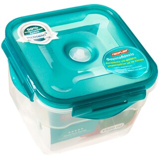 NEOFLAM | NEOFLAM MICROBAN ΦΑΓΗΤΟΔΟΧΕΙΟ ΜΕ ΒΑΛΒΙΔΑ 1500ML MICROFIBRA 6T 1+1ΔΩΡΟ