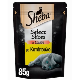 SHEBA | Γατοτροφή Select Slices Κοτόπουλο σε Σάλτσα 85g